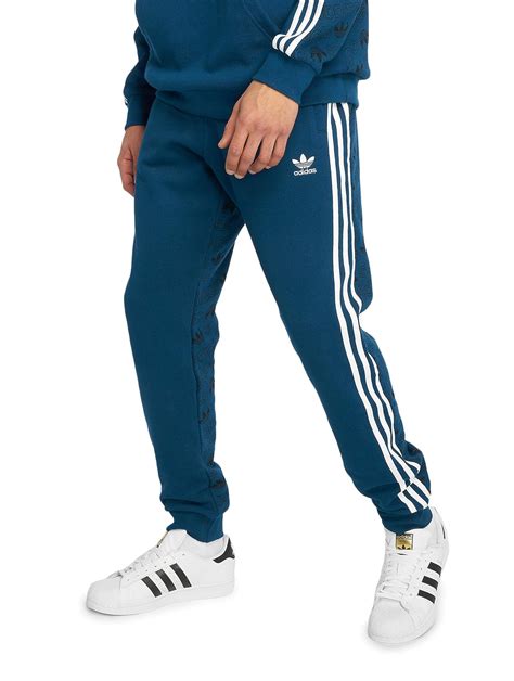 adidas trainingshose herren blau|Blaue Jogginghosen .